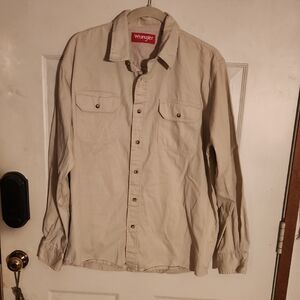 Wrangler Light Tan Casual Shirt